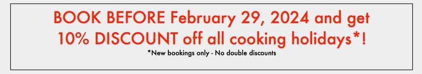 DISCOUNT ITALIAN COOKING HOLIDAYS JANUARY
