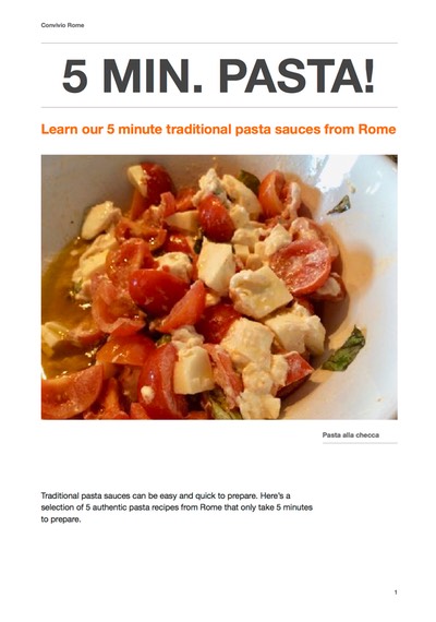 Free recipe booklet