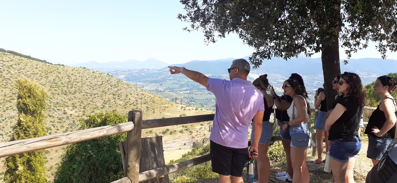 Rome cooking vacation tour Sabine hills